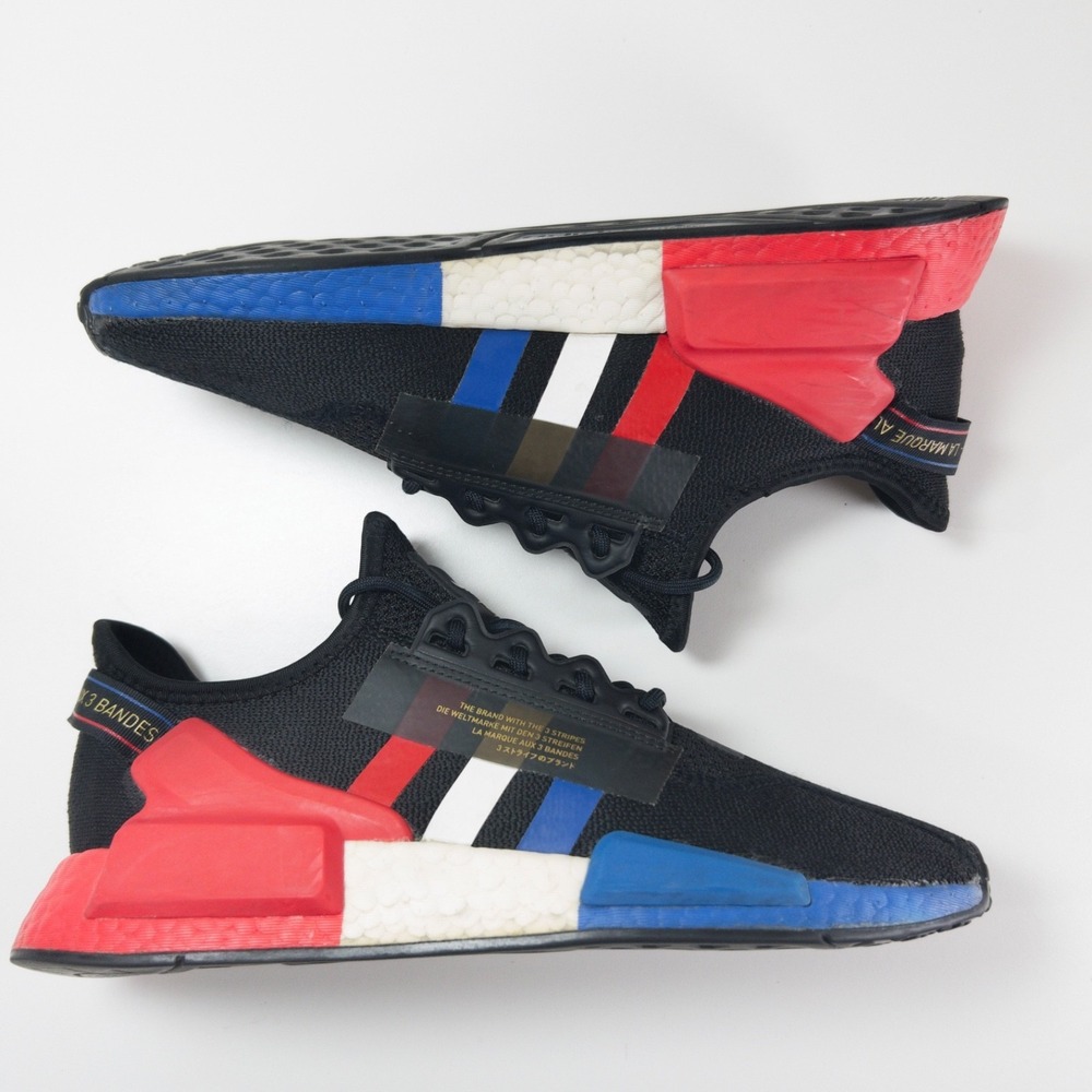 Adidas NMD R1 V2 Paris Knit Mesh Sneakers Casual Running Shoes Mens 8 FY2070 EUC - Picture 11 of 16